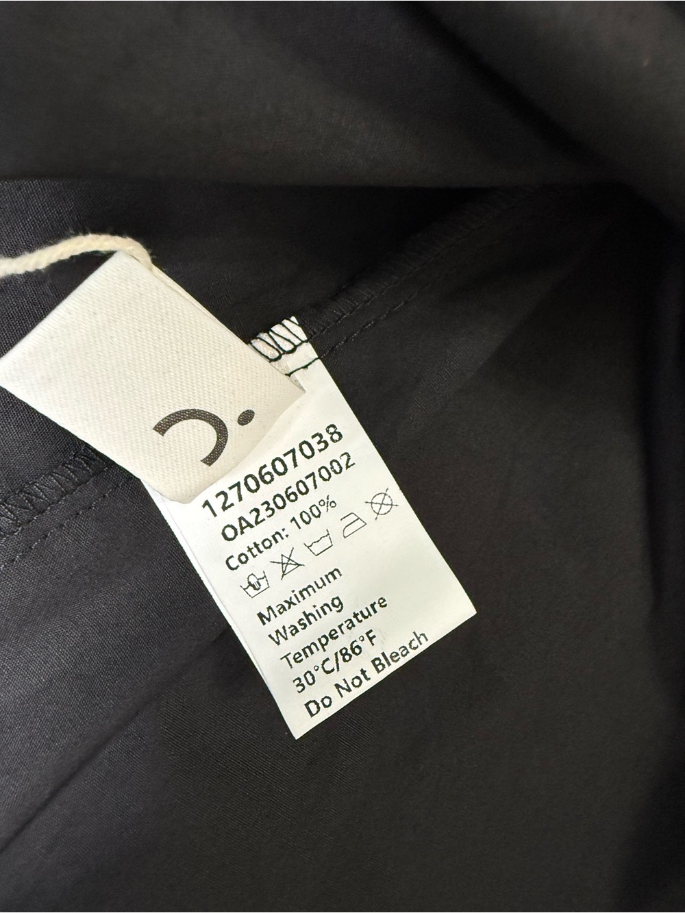 Commense Black Backless 100% Cotton Midi Maxi Dress Small NWT - Picture 11 of 11